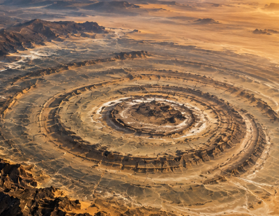 Das Auge Afrikas: Die gigantische Struktur in der Sahara, die man nur aus dem All sieht
