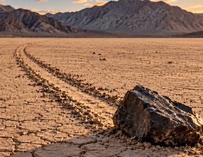Die wandernden Steine: Das Rätsel des Death Valley ist endlich wissenschaftlich geklärt