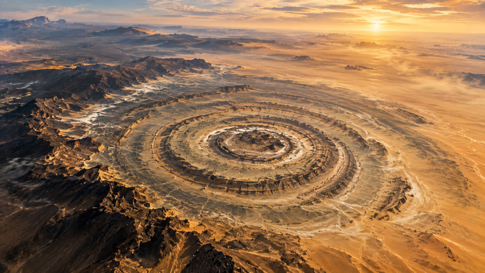 Das Auge Afrikas: Die gigantische Struktur in der Sahara, die man nur aus dem All sieht